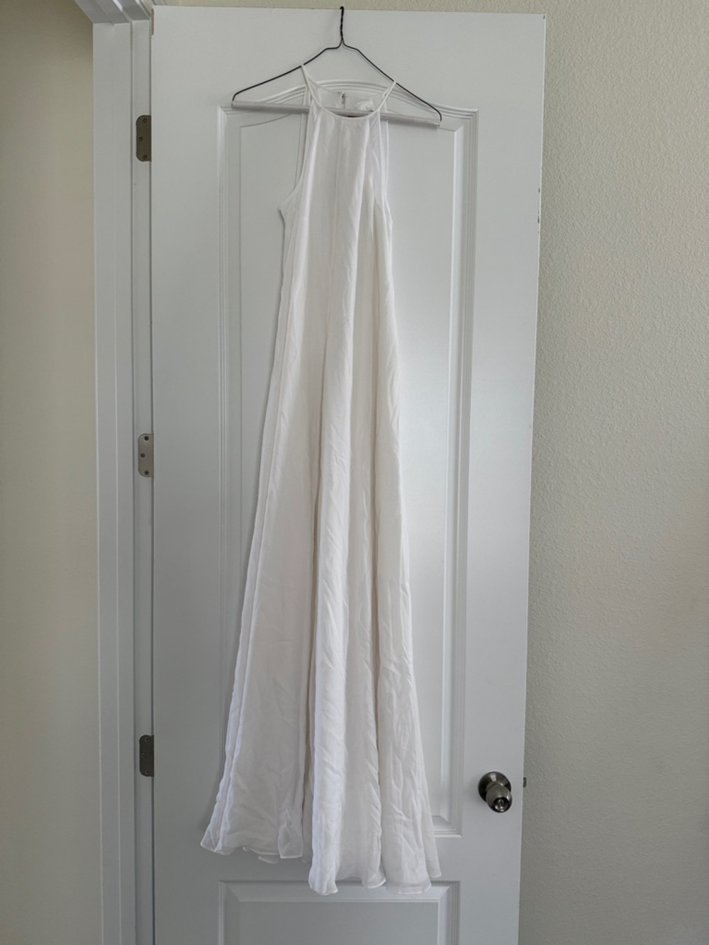 Ted Baker White Trapeze Maxi Silk Halter Dress NEW size 1 women’s